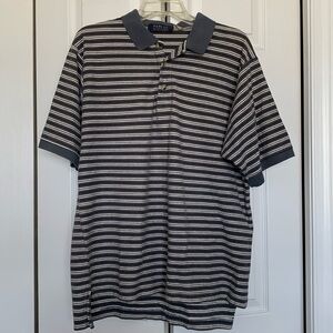 Mens Large Short Sleeve Collared Shirt